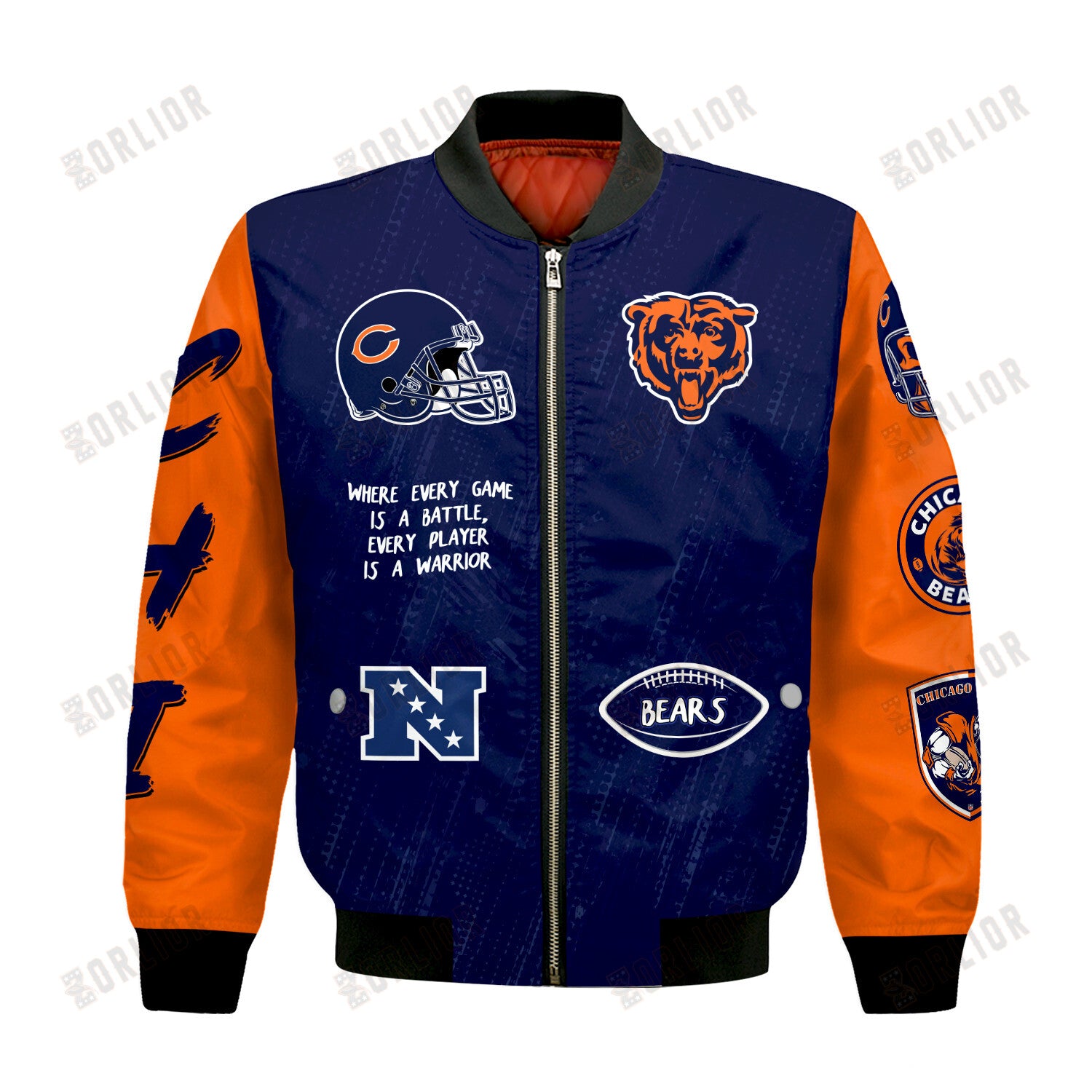 Chicago Bears National Football League Conquer Every Field Bomber Jacket