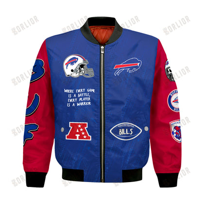 Buffalo Bills National Football League Conquer Every Field Bomber Jacket