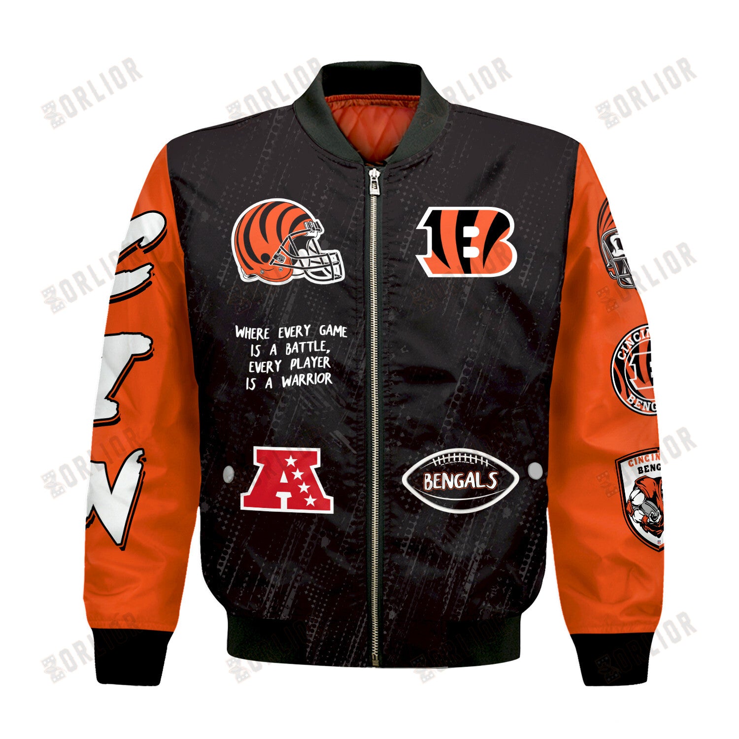 Cincinnati Bengals National Football League Conquer Every Field Bomber Jacket