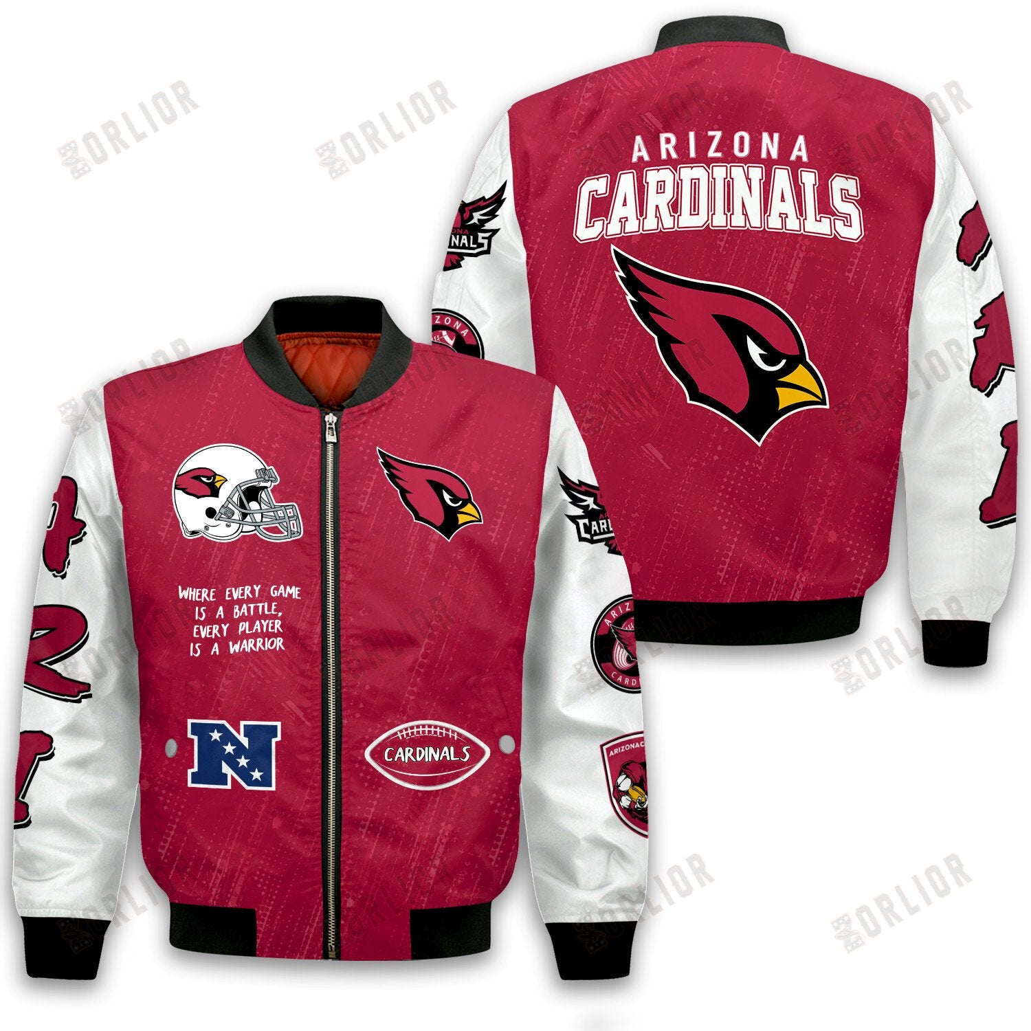 Arizona Cardinals National Football League Conquer Every Field Bomber Jacket