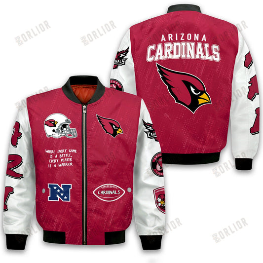 Arizona Cardinals National Football League Conquer Every Field Bomber Jacket