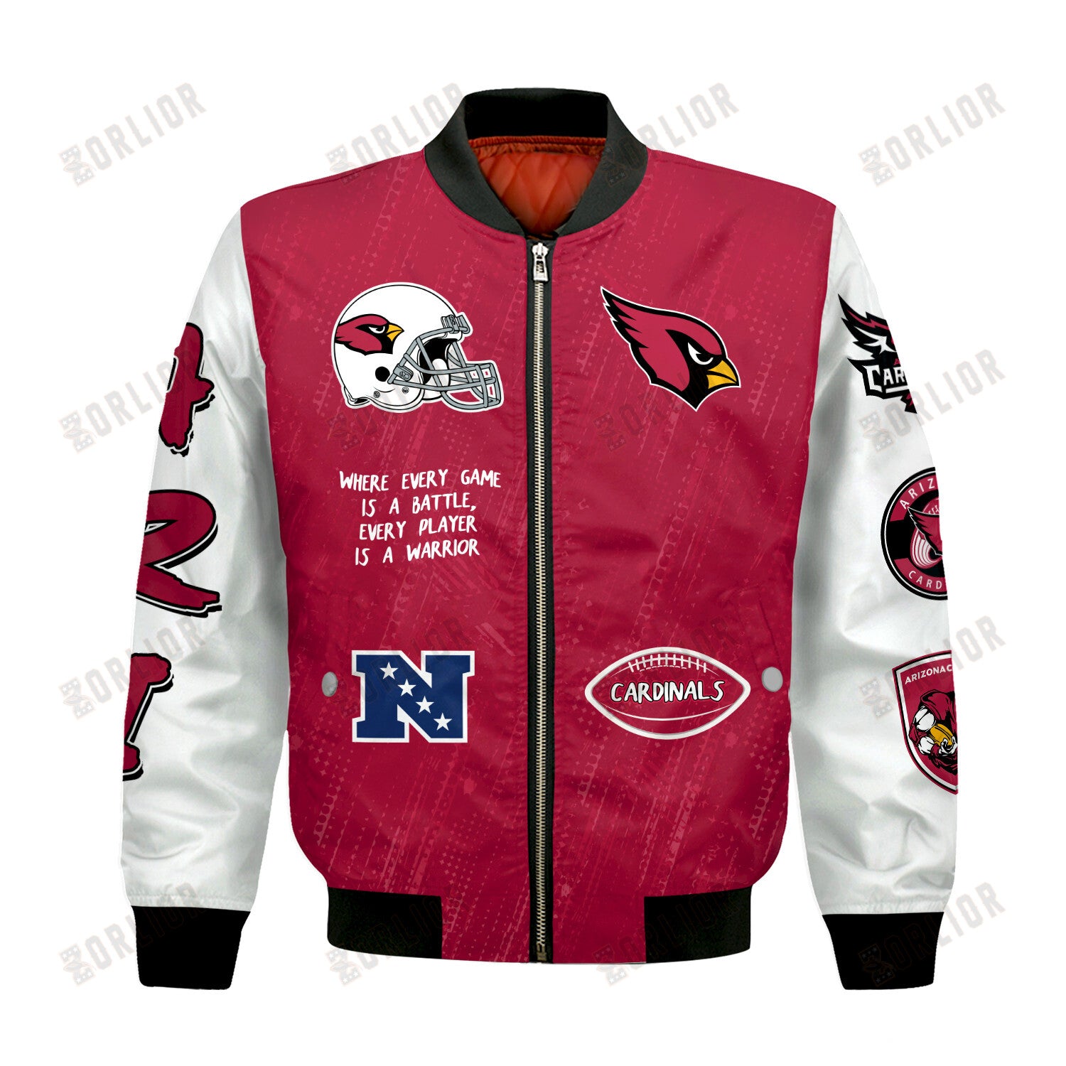 Arizona Cardinals National Football League Conquer Every Field Bomber Jacket