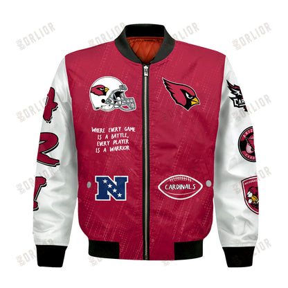 Arizona Cardinals National Football League Conquer Every Field Bomber Jacket