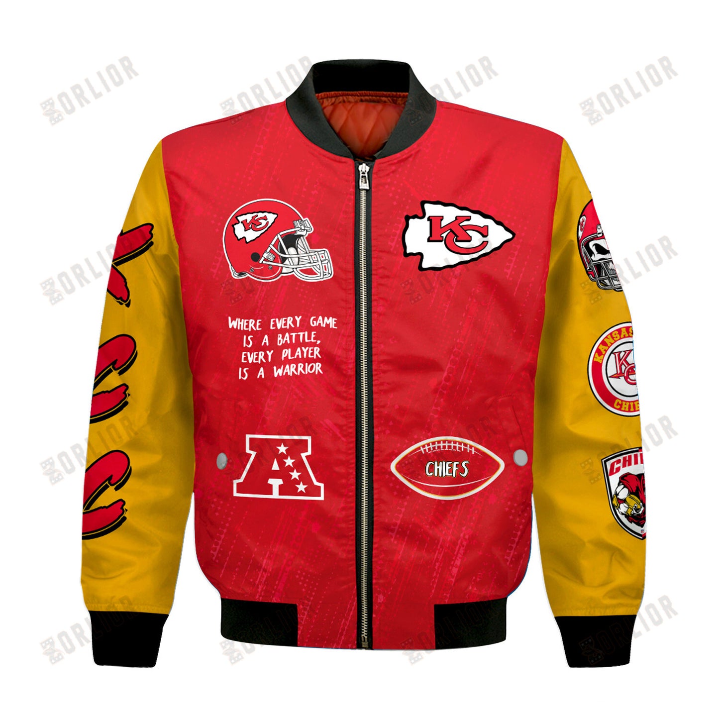 Kansas City Chiefs National Football League Conquer Every Field Bomber Jacket