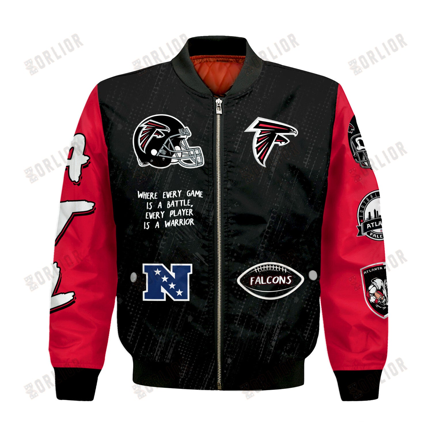 Atlanta Falcons National Football League Conquer Every Field Bomber Jacket