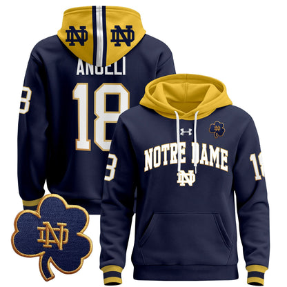 Notre Dame Fighting Irish 2024 Pullover Hoodie V2 - All Stitched