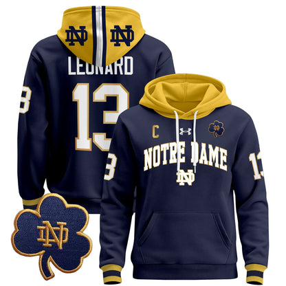 Notre Dame Fighting Irish 2024 Pullover Hoodie V2 - All Stitched