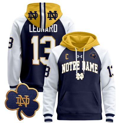 Notre Dame Fighting Irish 2024 Pullover Hoodie V2 - All Stitched
