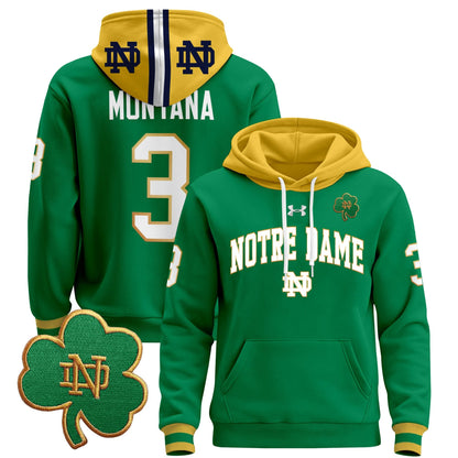 Notre Dame Fighting Irish 2024 Pullover Hoodie V2 - All Stitched