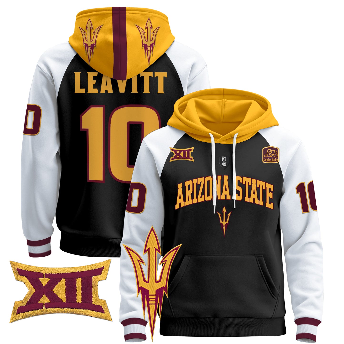 Arizona State Sun Devils 2024 Pullover Hoodie V2 - All Stitched