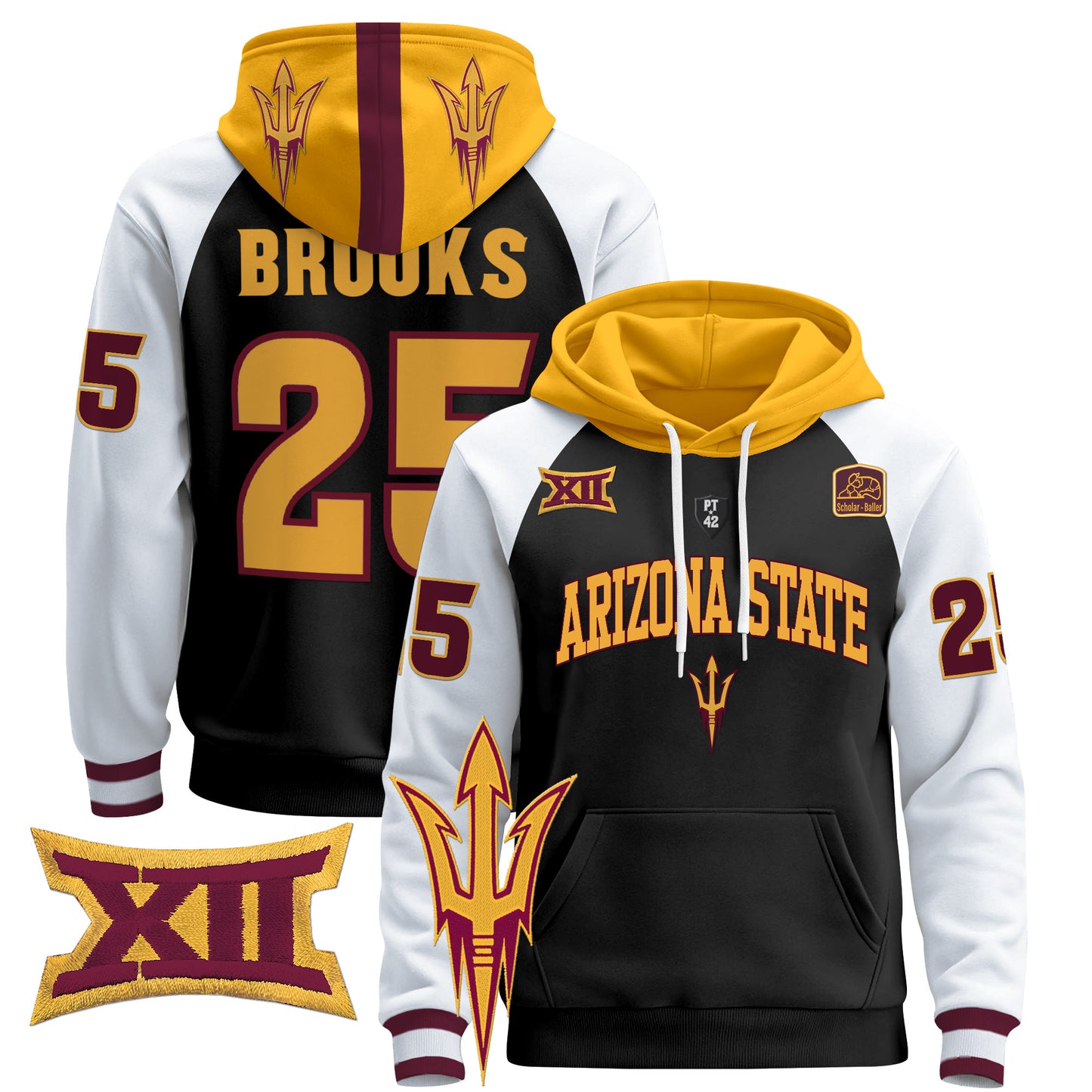 Arizona State Sun Devils 2024 Pullover Hoodie V2 - All Stitched