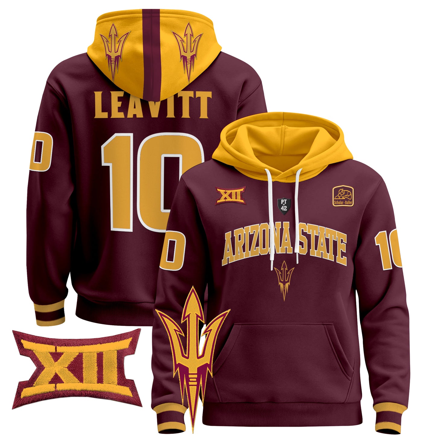 Arizona State Sun Devils 2024 Pullover Hoodie V2 - All Stitched