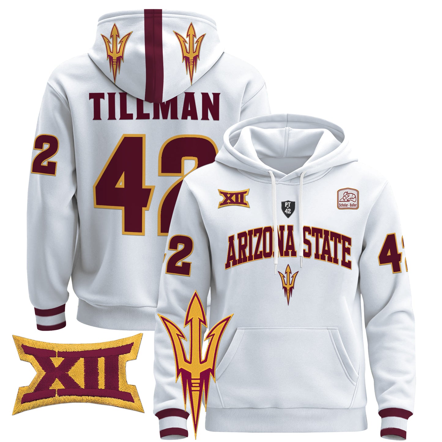 Arizona State Sun Devils 2024 Pullover Hoodie V2 - All Stitched