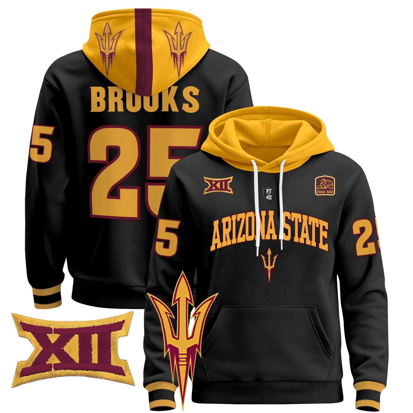 Arizona State Sun Devils 2024 Pullover Hoodie V2 - All Stitched