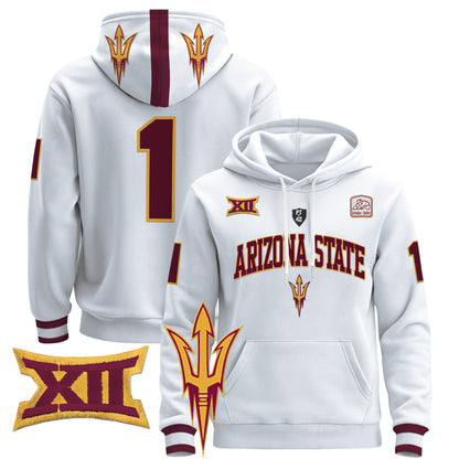 Arizona State Sun Devils 2024 Pullover Hoodie V2 - All Stitched