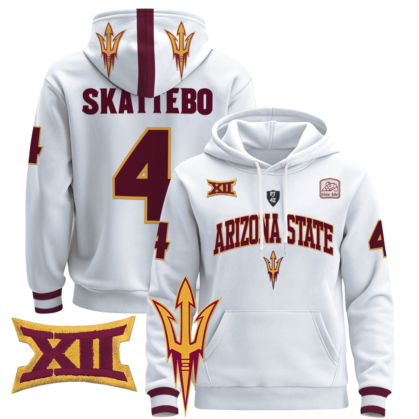 Arizona State Sun Devils 2024 Pullover Hoodie V2 - All Stitched