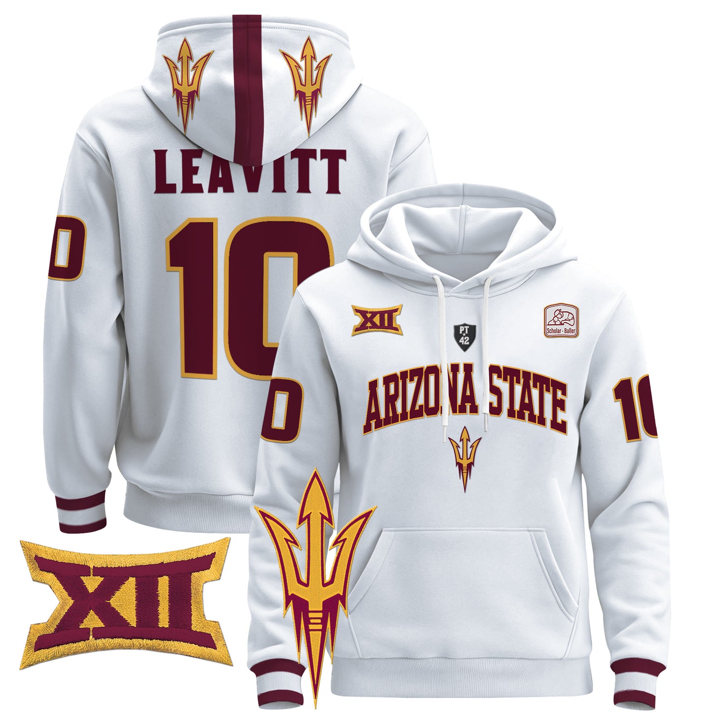 Arizona State Sun Devils 2024 Pullover Hoodie V2 - All Stitched