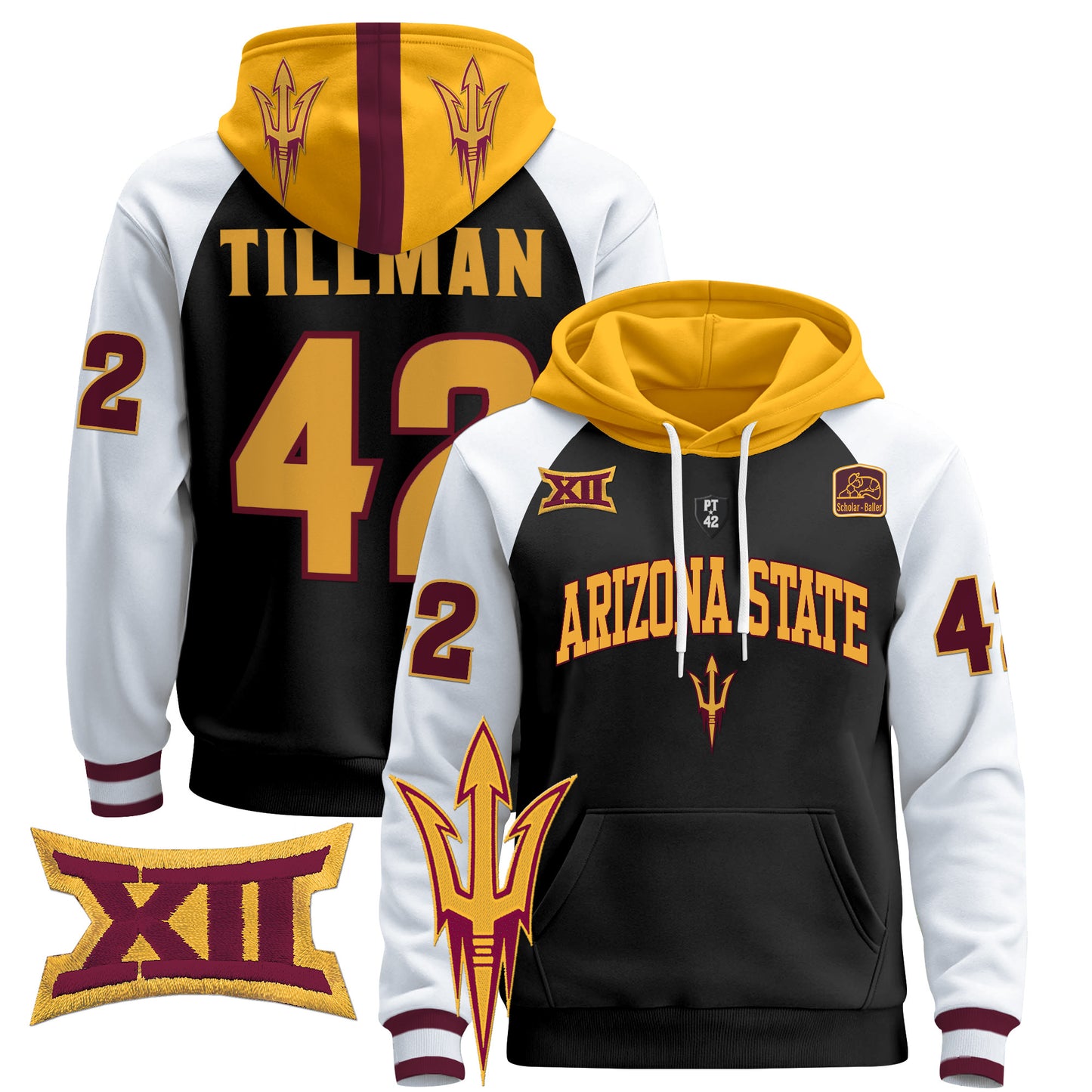 Arizona State Sun Devils 2024 Pullover Hoodie V2 - All Stitched