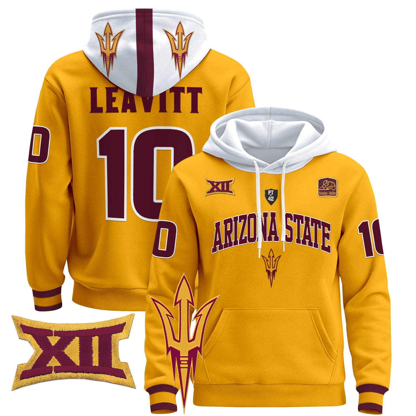 Arizona State Sun Devils 2024 Pullover Hoodie V2 - All Stitched