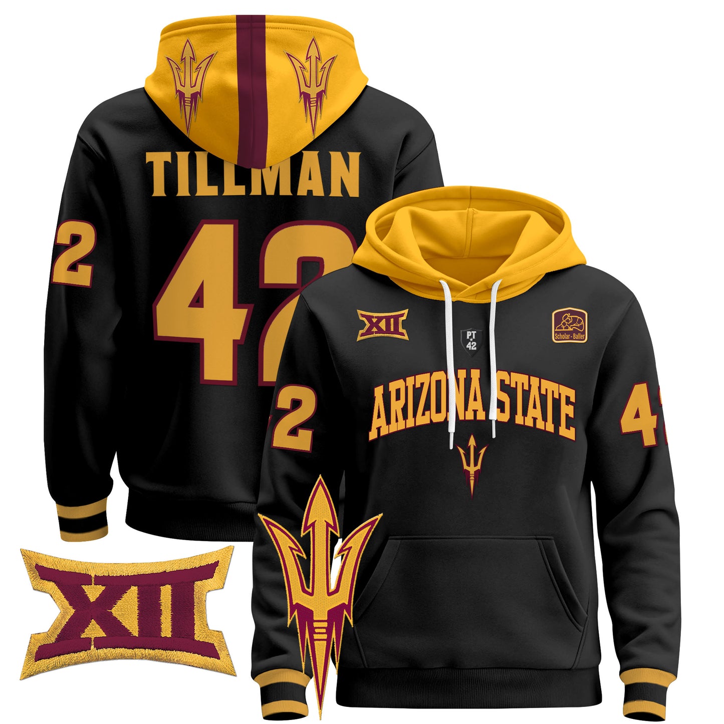 Arizona State Sun Devils 2024 Pullover Hoodie V2 - All Stitched