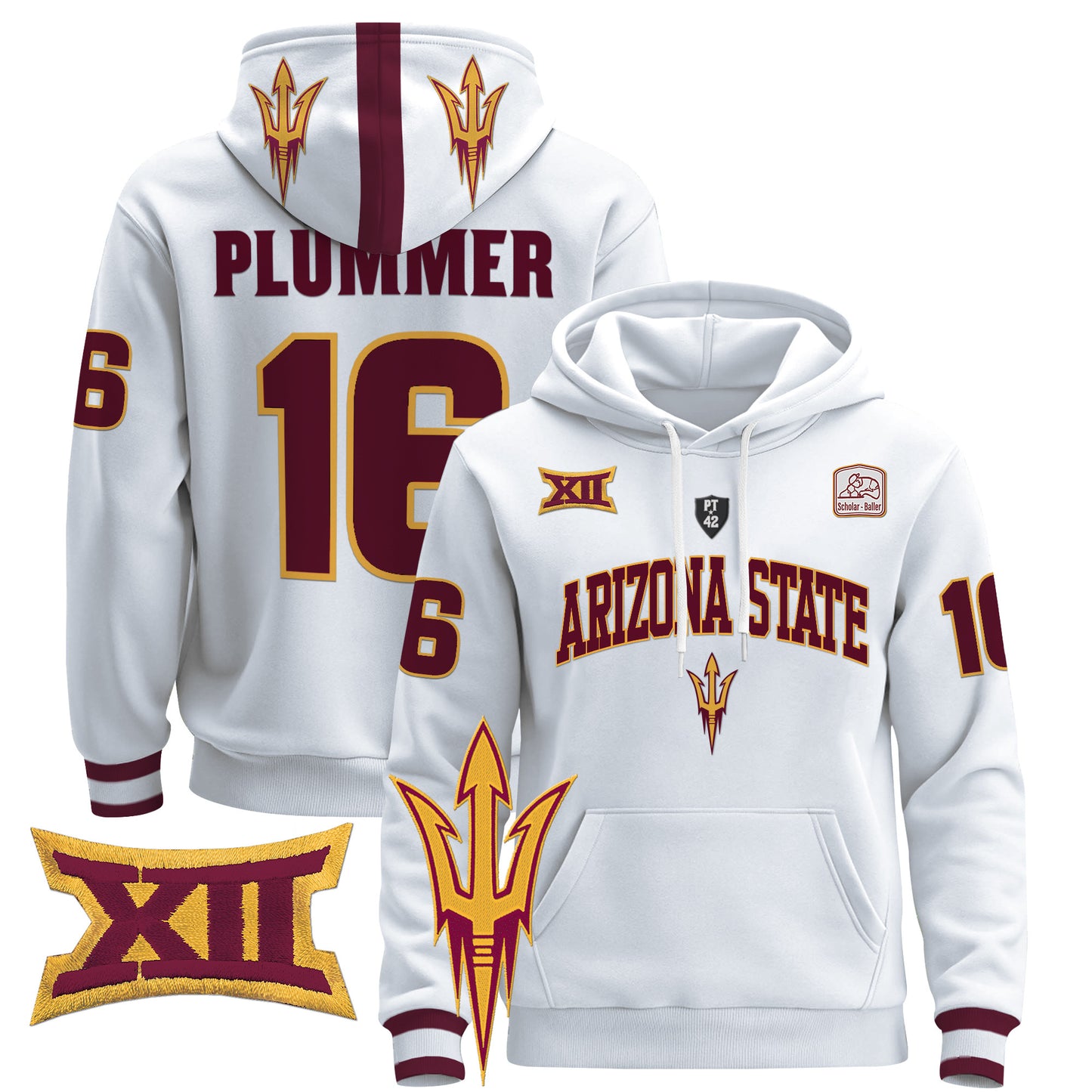 Arizona State Sun Devils 2024 Pullover Hoodie V2 - All Stitched