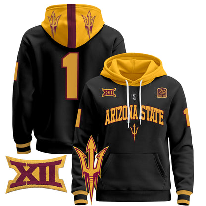 Arizona State Sun Devils 2024 Pullover Hoodie V2 - All Stitched