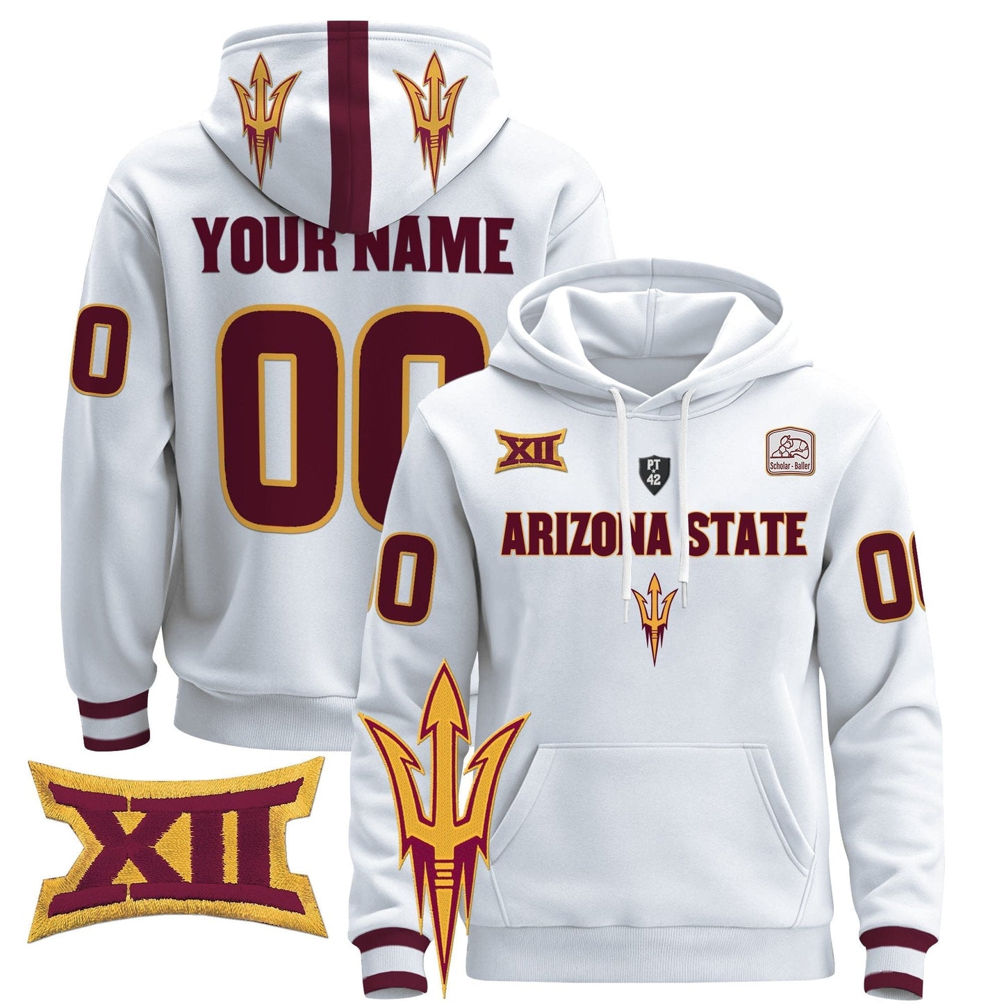 Arizona State Sun Devils 2024 Custom Pullover Hoodie V3