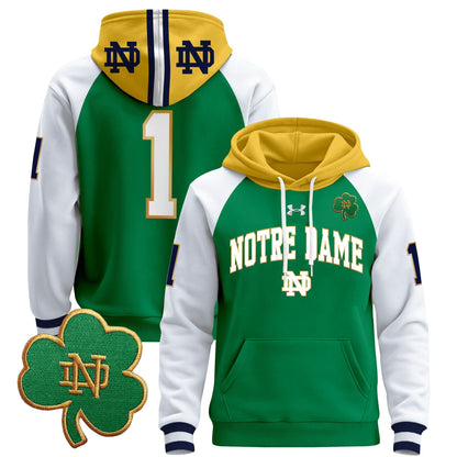 Notre Dame Fighting Irish 2024 Pullover Hoodie V2 - All Stitched