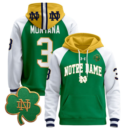 Notre Dame Fighting Irish 2024 Pullover Hoodie V2 - All Stitched