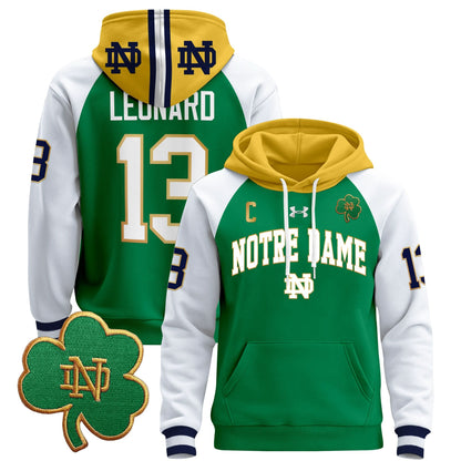 Notre Dame Fighting Irish 2024 Pullover Hoodie V2 - All Stitched
