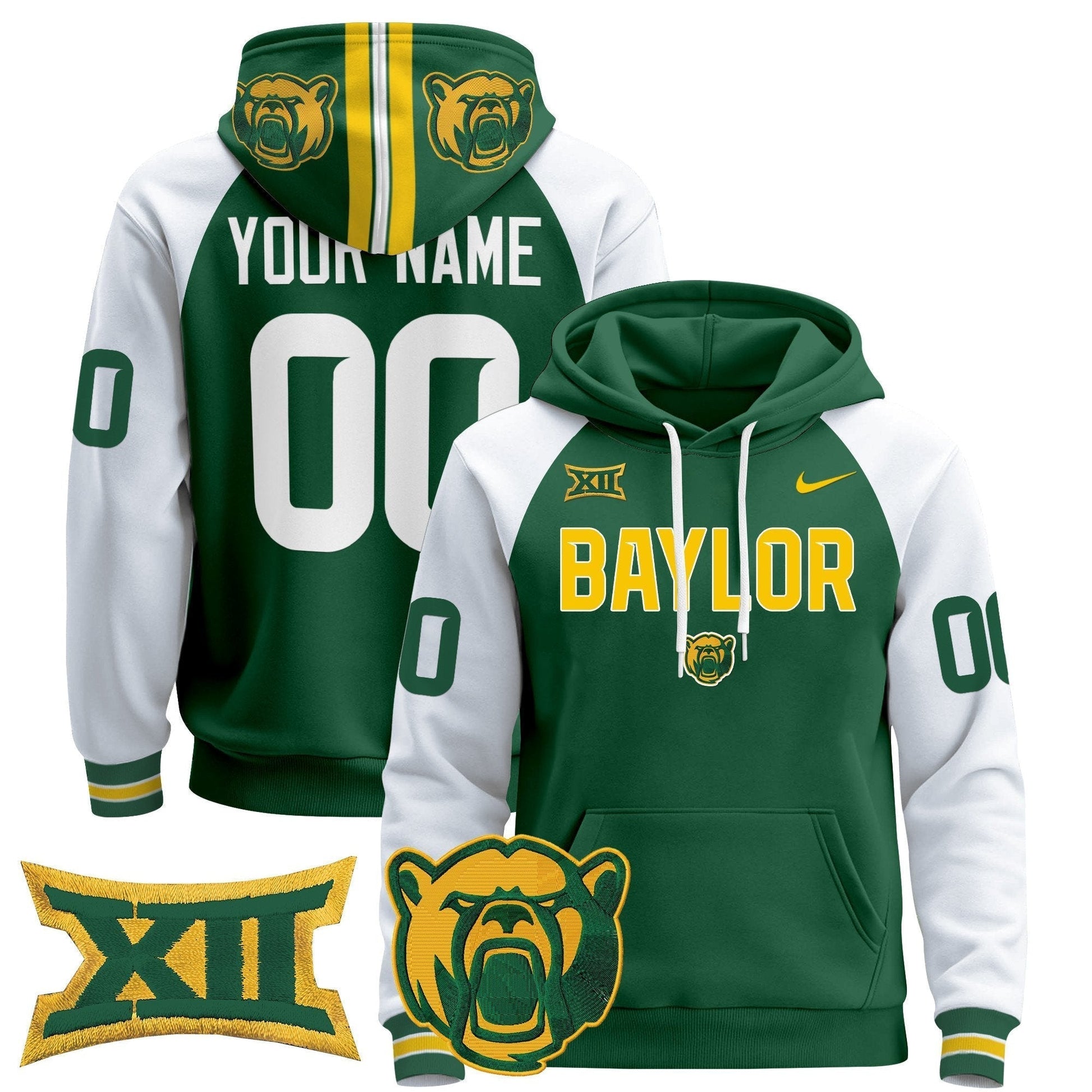 Baylor Bears 2024 Custom Pullover Hoodie V3