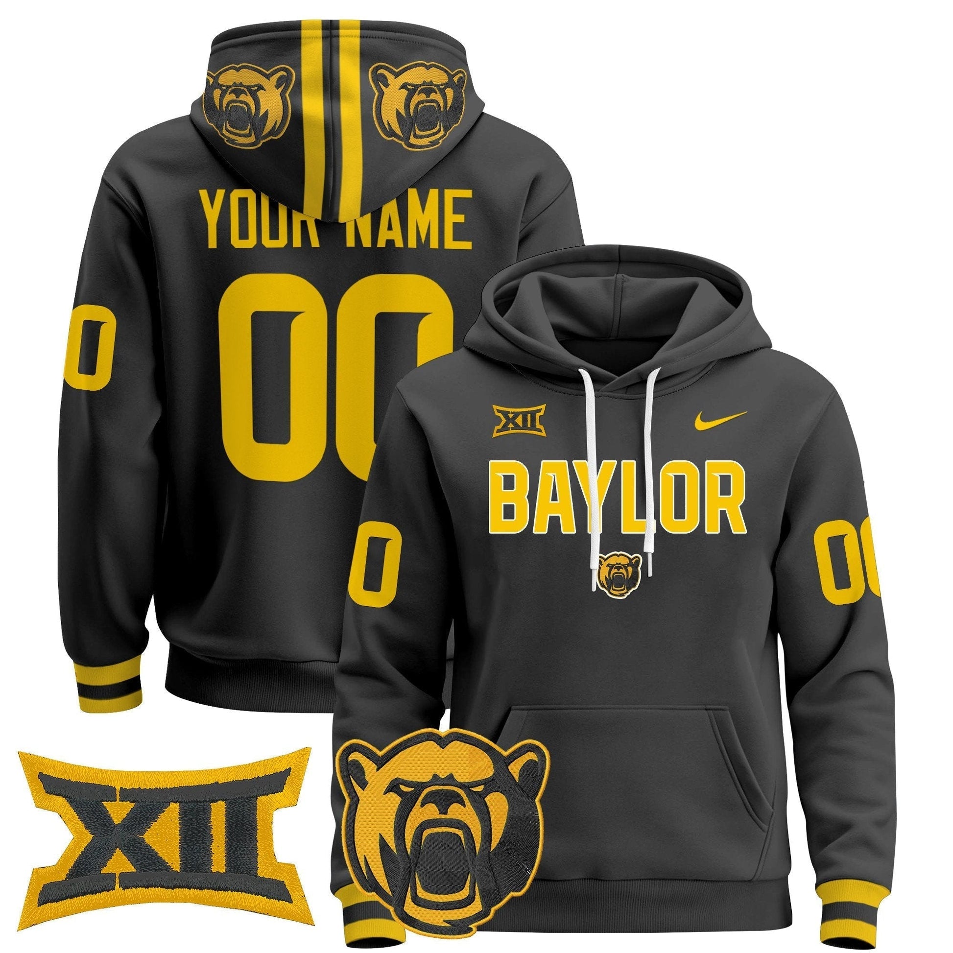 Baylor Bears 2024 Custom Pullover Hoodie V3