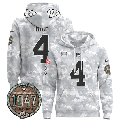 Chiefs 2024 Salute to Service Establishment Year Patch Pullover Hoodie