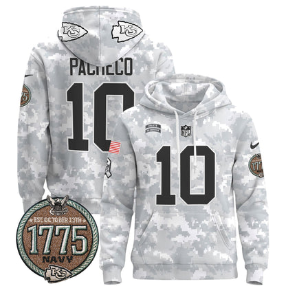 Chiefs 2024 Salute to Service Establishment Year Patch Pullover Hoodie