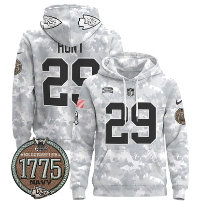 Chiefs 2024 Salute to Service Establishment Year Patch Pullover Hoodie