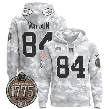 Chiefs 2024 Salute to Service Establishment Year Patch Pullover Hoodie