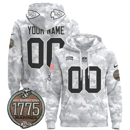 Chiefs 2024 Salute to Service Establishment Year Patch Custom Pullover Hoodie