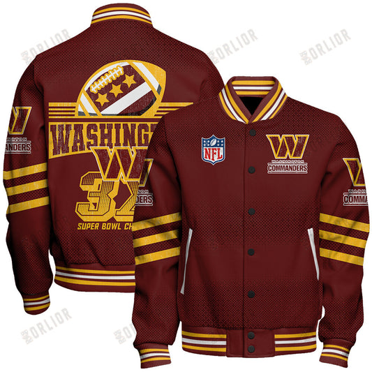 Washington Commanders Football Team Proud Of Every Championship Win Unisex Varsity Jacket