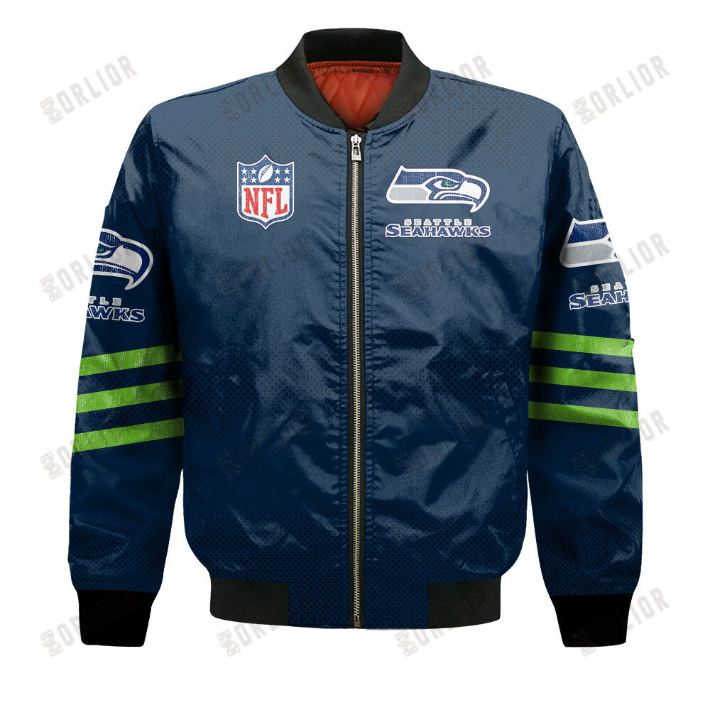 Seattle Seahawks Football Team Proud Of Every Championship Win Bomber Jacket