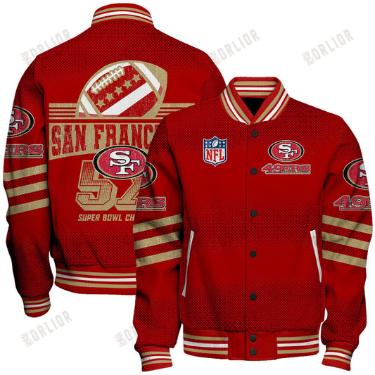 San Francisco 49ers Football Team Proud Of Every Championship Win Unisex Varsity Jacket