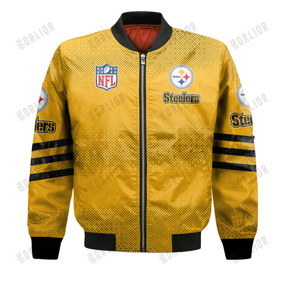 Pittsburgh Steelers Football Team Proud Of Every Championship Win Bomber Jacket