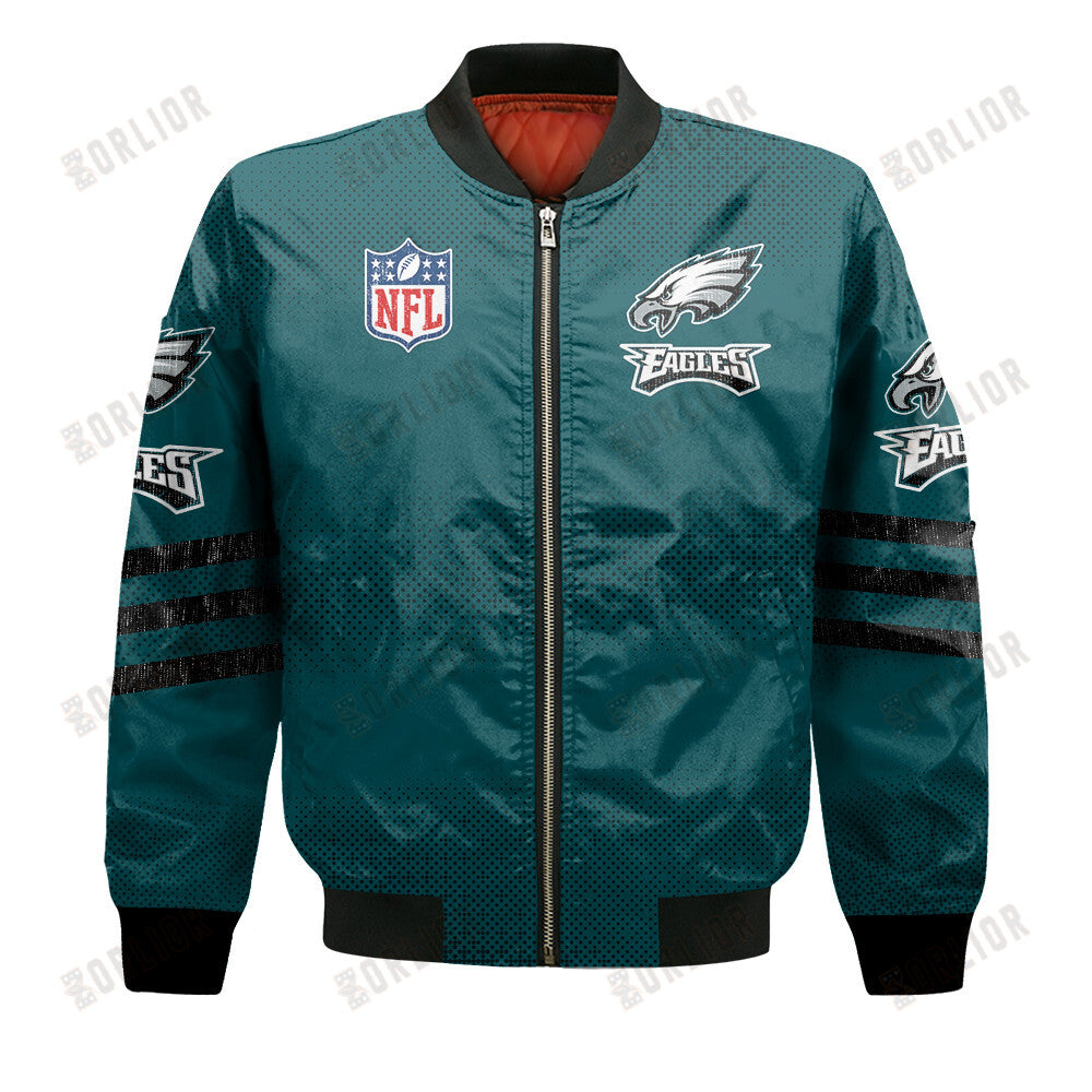Philadelphia Eagles Football Team Proud Of Every Championship Win Bomber Jacket