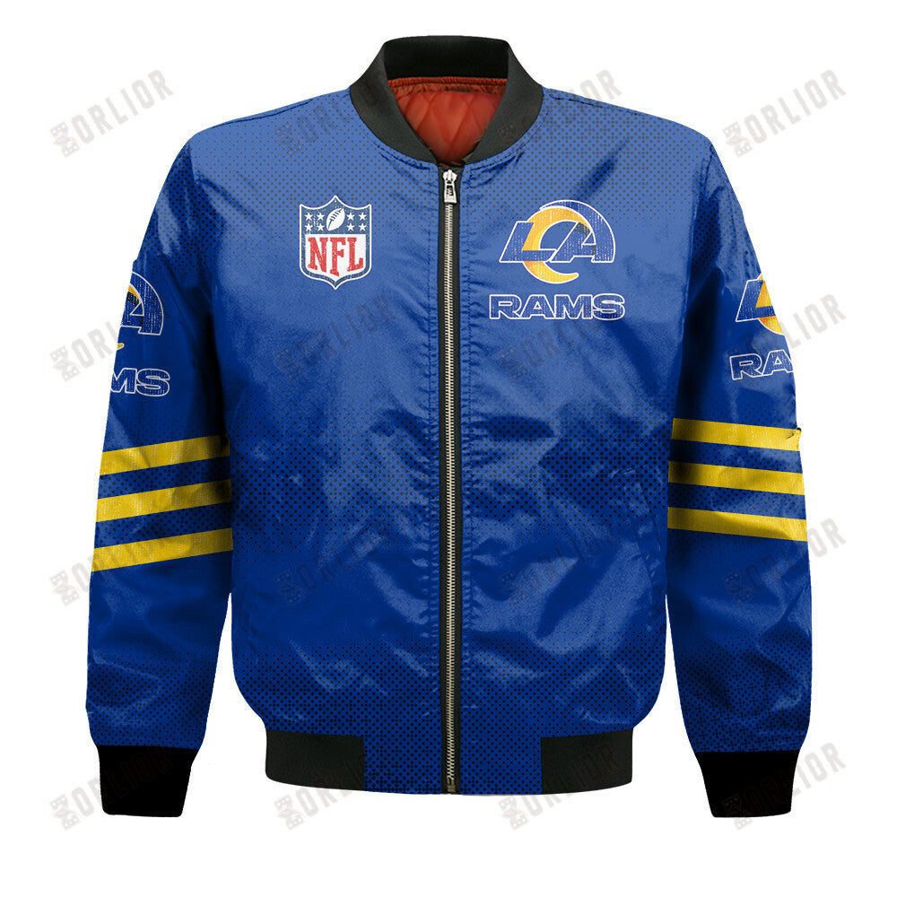 Los Angeles Rams Football Team Proud Of Every Championship Win Bomber Jacket