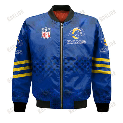Los Angeles Rams Football Team Proud Of Every Championship Win Bomber Jacket