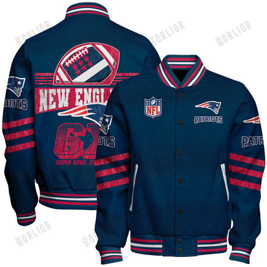 New England Patriots Football Team Proud Of Every Championship Win Unisex Varsity Jacket