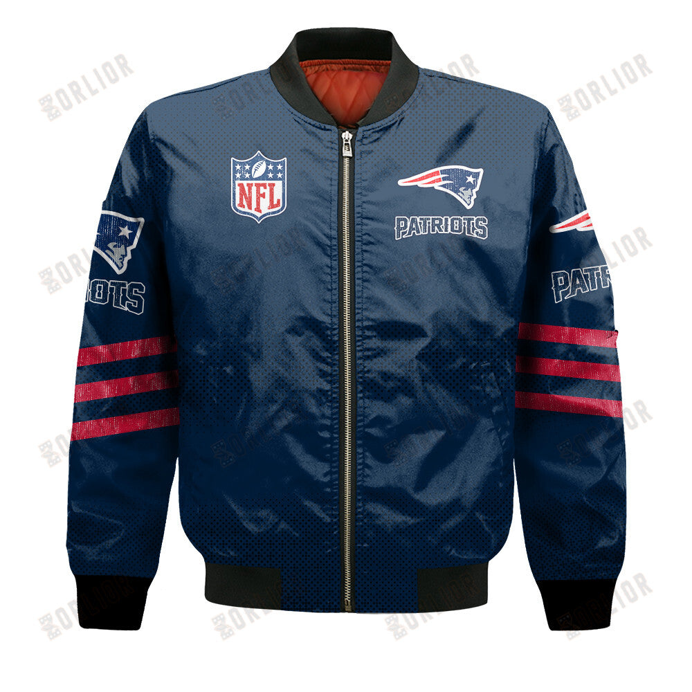 New England Patriots Football Team Proud Of Every Championship Win Bomber Jacket