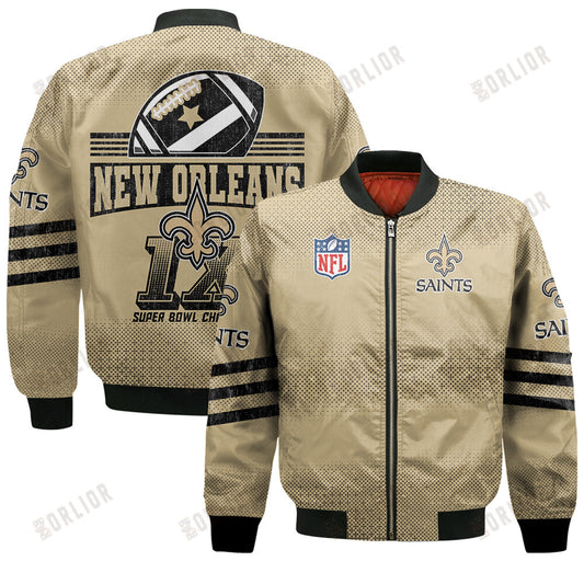 New Orleans Saints Football Team Proud Of Every Championship Win Bomber Jacket