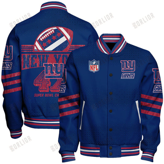 New York Giants Football Team Proud Of Every Championship Win Unisex Varsity Jacket