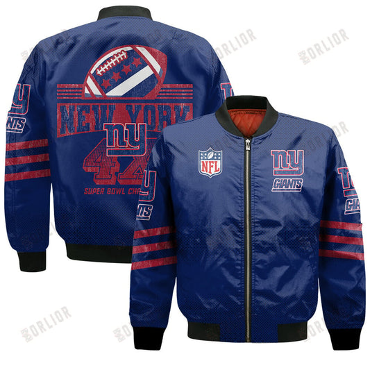 New York Giants Football Team Proud Of Every Championship Win Bomber Jacket