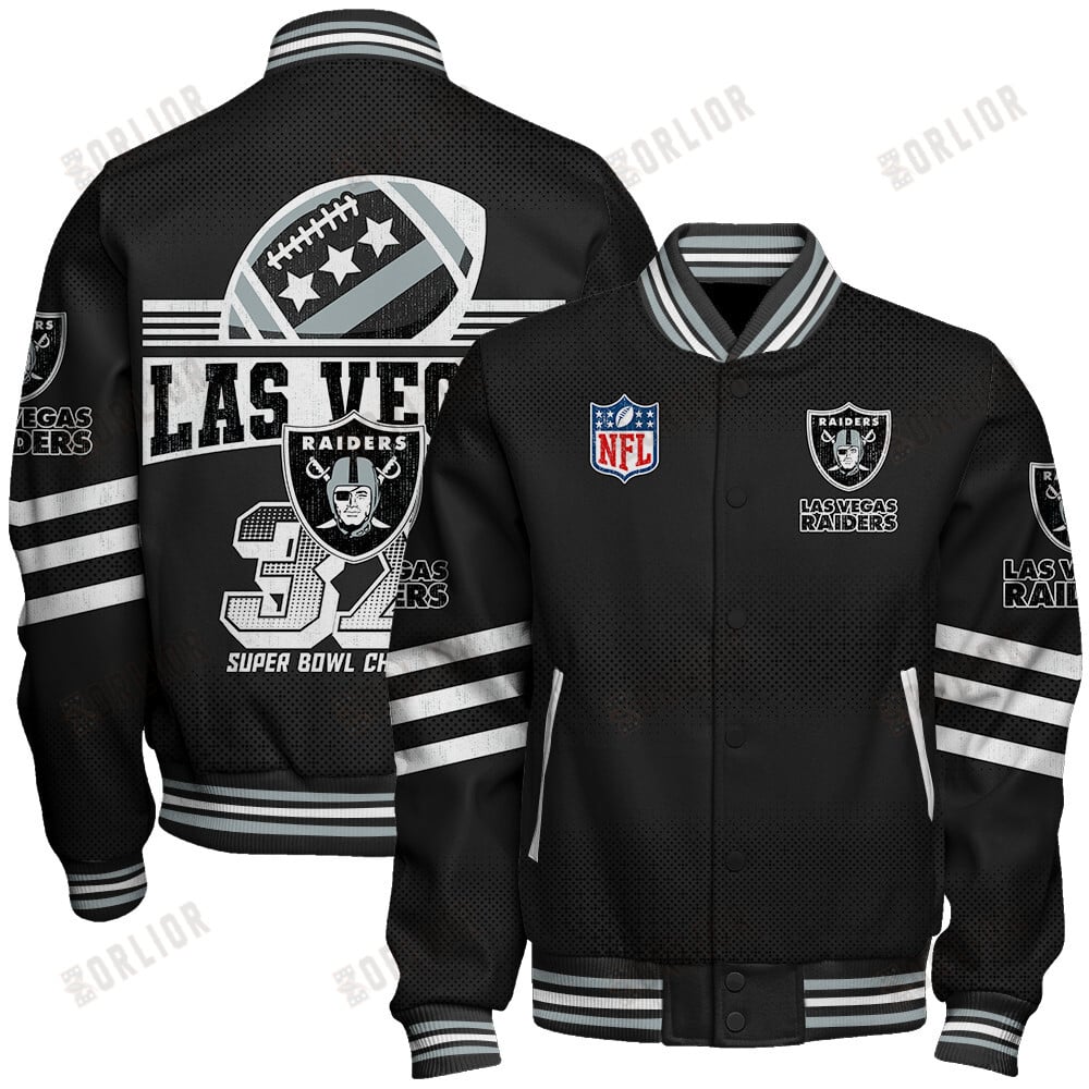 Las Vegas Raiders Football Team Proud Of Every Championship Win Unisex Varsity Jacket